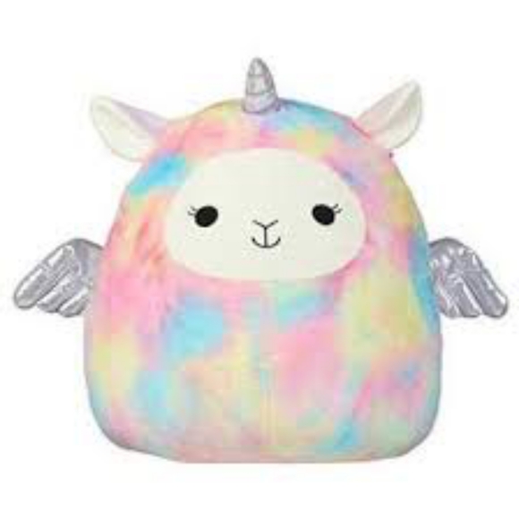 Squishmallows Other - 🌟LARGE 16”🌟 Lucy-May Rainbow Tie-Dye Llama Pegacorn Squishmallow